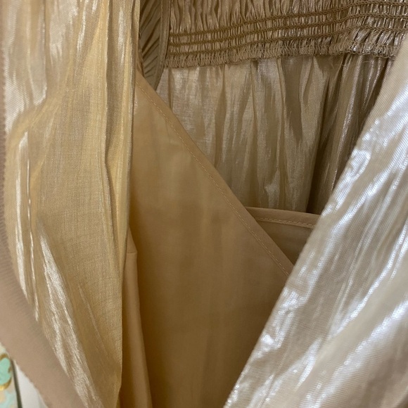 Sea New York Lumier Flutter Sleeve Smocked Dress Sz S - Picture 5 of 5